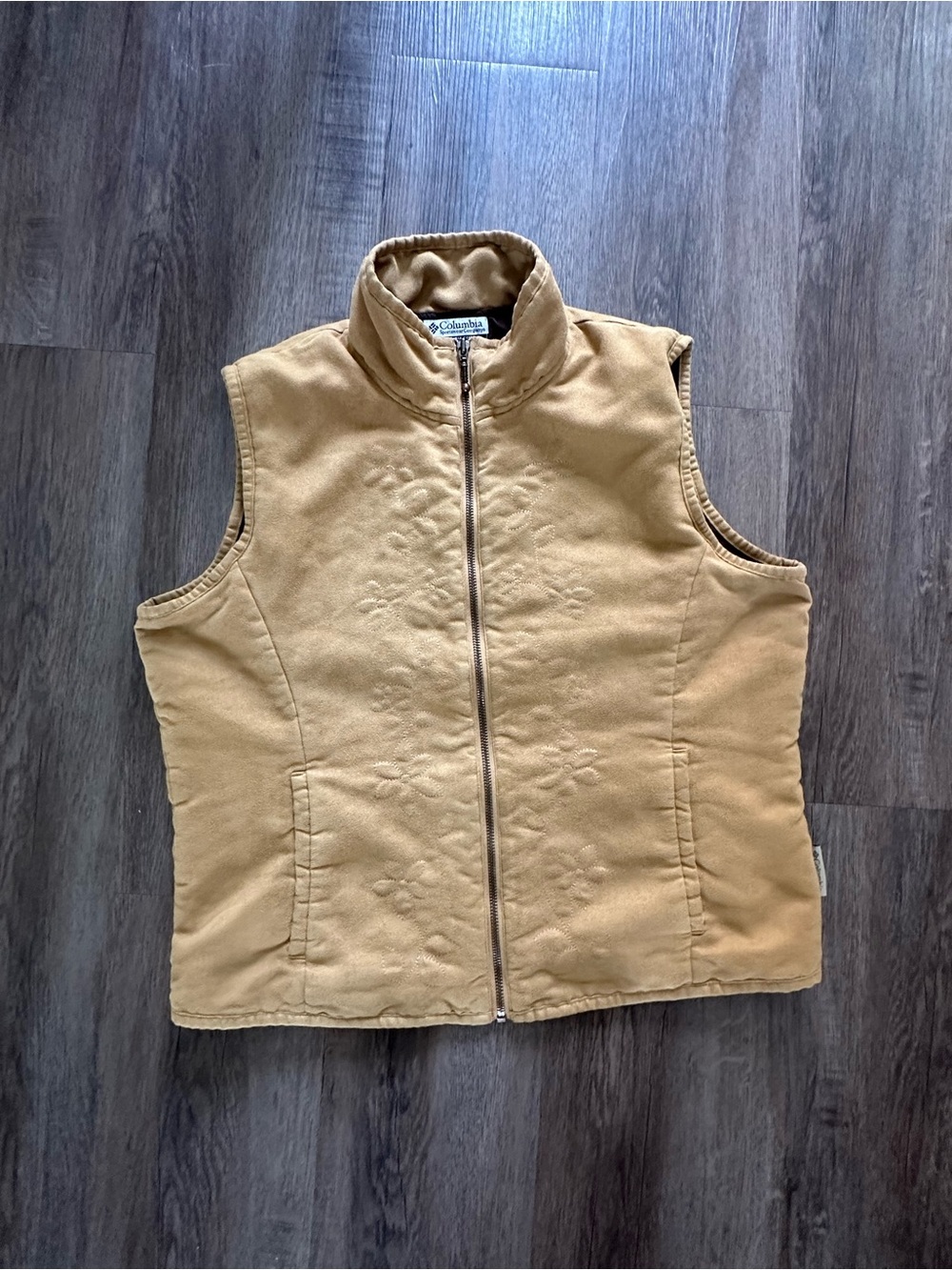 Columbia Floral Embroidered Vest